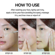 (3pcs, A) Peel Shot Glow Rice Ampoule Duo - White & Black Rice Exfoliating Scrub for Face & Body, Dead Skin & Blackhead Remover for All Skin Types