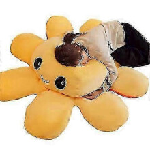 (90cm, Orange) Reversible Octopus Stuffed Animal, Large Plush Octopus Cushion Pillow Toys.z