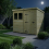 8 x 4 Pent Shed Tanalised (Single Door, With Windows) 3