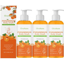 3X Persimmon Body Wash for Body Odor Control,Eiminates Body Odor, Nourishes Skin
