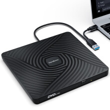 PeroBuno External CD DVD Drive 0.5-inch Ultra-Slim Type-C 3.0 Optical Drive