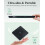 PeroBuno External CD DVD Drive 0.5-inch Ultra-Slim Type-C 3.0 Optical Drive 2