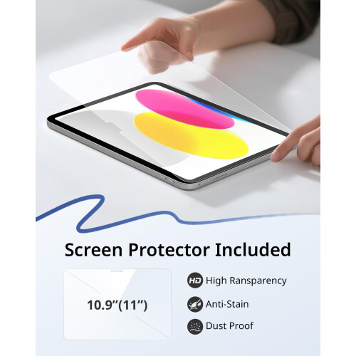 CACOE Case for iPad A16 11th/10th Generation with Screen Protector 2