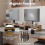 BONTEC Dual Monitor Riser, Stepless Adjustable Length & Angle, Rustic Brown 5