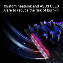ASUS ROG Strix OLED XG27AQDMG Gaming Monitor 27-inch 1440p Glossy WOLED, 240Hz, 0.03ms, Custom heatsink, Anti-flicker, OLED Care, Uniform brightness,