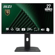 MSI PRO MP275PG 27 Inch Full HD Office Monitor - 1920 x 1080 IPS Panel, 100Hz, Eye-Friendly Screen, VESA Mountable, Display Kit Support, 4-Way Adjust