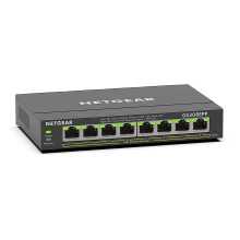 NETGEAR 8 Port PoE Switch (GS308EPP) | Managed Gigabit Network Switch | Ethernet Splitter | 8 x PoE+ @ 123W | Desktop or Wall Mount