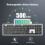 TeckNet TECKNET Wireless Keyboard 2.4GHz Bluetooth Rechargeable for Multi Device 4