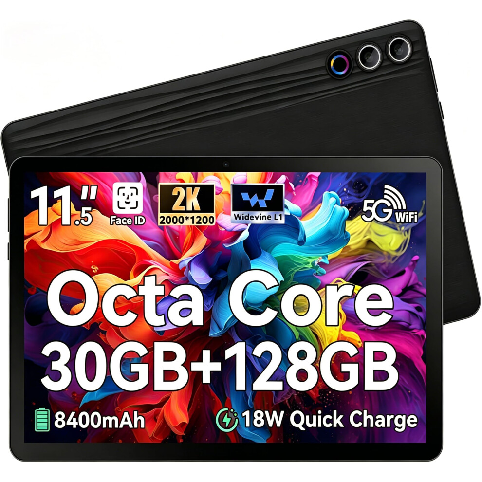 Photos - Tablet Ainmel 11.5 inch , Android , 2K Display , Octa-Core CPU, 30GB+128GB(TF 1TB), 8400mAh, 13MP+8MP, W(2000x1200 IPS)