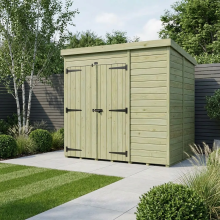 7 x 5 Pent Shed (Double Door, No Windows)