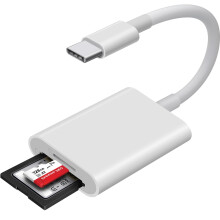 USB C SDCard Reader, WNXSLOAD SD MicroSD Dual Slots Adapter for iPhone 15/16, iPad, Mac, MacBook, Laptop, USB-C/TypeC High-Speed Trail Camera Memory