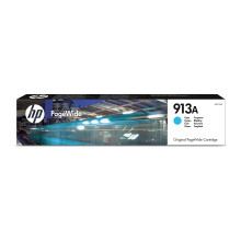 HP F6T77AE 913A Original PageWide Cartridge, Cyan, Single Pack
