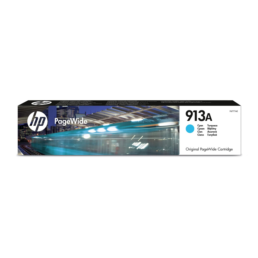 Photos - Printer Part HP F6T77AE 913A Original PageWide Cartridge, Cyan, Single Pack Blue 