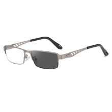 (Gun Frame, 200) Anti Blue Light Multifocal Presbyopic Eyeglasses Stylish Multi-focus Newspaper Reader Eyeglasses for Elderly