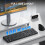 TeckNet TECKNET Wireless Keyboard with Bluetooth & 2.4G USB for 3 Devices(Black) 6