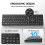 TeckNet TECKNET Wireless Keyboard with Bluetooth & 2.4G USB for 3 Devices(Black) 3