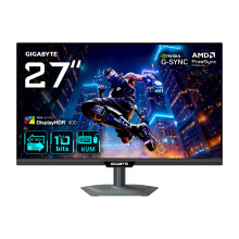 Gigabyte M27UP 27” 4K UHD Gaming Monitor - Dual Mode (4K 160Hz or FHD 320Hz), 3840 x 2160, 1ms, 350 cd/m², FreeSync Premium Pro, DisplayHDR400, HDM