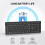 TeckNet TECKNET Wireless Keyboard with Bluetooth & 2.4G USB for 3 Devices(Black) 4