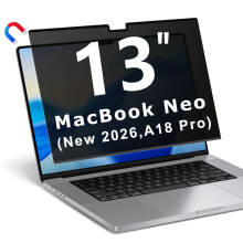 YBTFBG Magnetic Privacy Screen for Macbook Neo 13 Inch (2026, A18 Pro Chip), Removable Laptop Privacy Filter Shield and Anti Blue Light Glare Protect