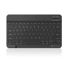 PINKCAT Bluetooth Keyboard, Ultra-Slim Wireless Keyboard UK Layout Quiet Portable Design with Built-in Rechargeable Battery for iOS, Mac, iPad, Windo