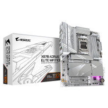GIGABYTE X870 AORUS ELITE WIFI7 ICE Motherboard - Supports AMD Ryzen 9000 CPUs, 16+2+2 Phases Digital VRM, up to 8000MHz DDR5 (OC), 3xPCIe 5.0, Wi-Fi