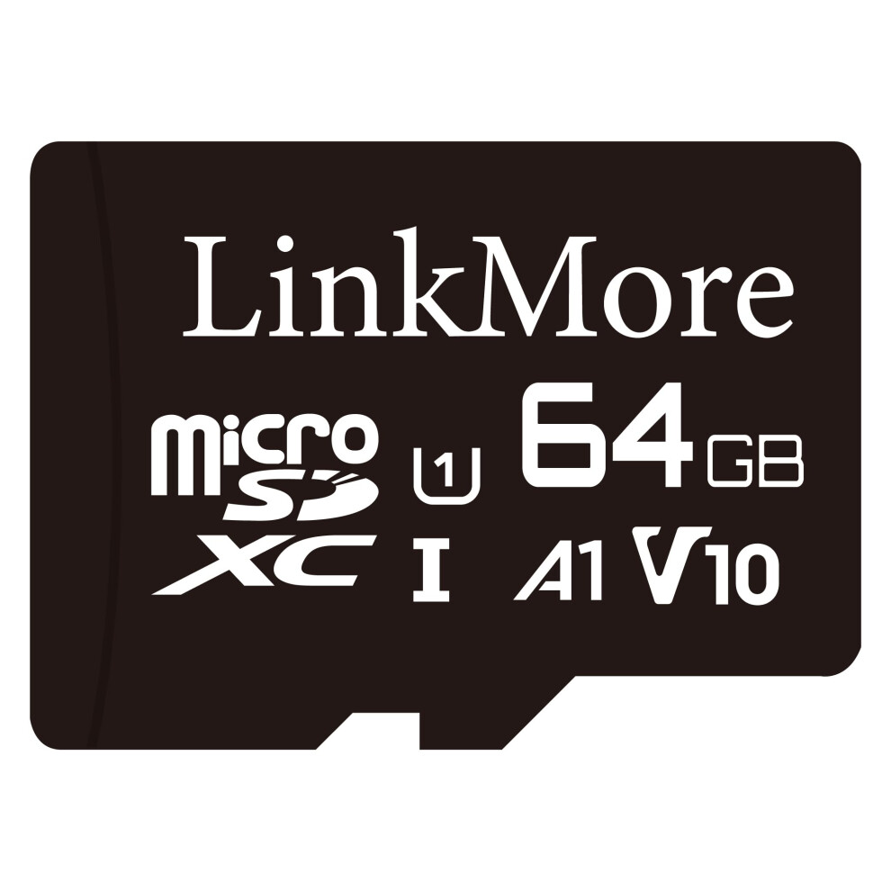 Photos - Memory Card LinkMore XV11 64GB MicroSD Flash , Micro SDXC Card, A1, UHS-I, U1, V10, Class 10 Compatible, Read Speed Up to 95