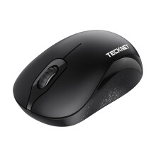 TECKNET Wireless Mouse, 2.4GHz with USB Receiver, 1600 DPI Optical Computer Mouse with 3 Adjustable Levels, 12-Months Battery Life, Ambidextrous & Si