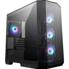 MSI MAG PANO M100R PZ Micro-ATX PC Case-Micro-ATX Capacity,3x120mm Reverse-blade ARGB Fans and1x120mm ARGB Fan with Hub Controller,GPU Support Stand,