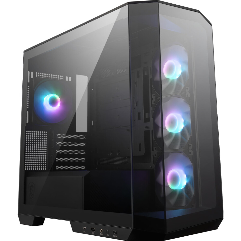 Photos - Laptop Bag MSI MAG PANO M100R PZ Micro-ATX PC Case-Micro-ATX Capacity,3x120mm Reverse-blade ARGB Fans and1x120mm ARGB Fan with Hub Cont 
