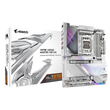 GIGABYTE X870E AORUS MASTER X3D ICE Motherboard - Supports AMD Ryzen 9000 CPUs, 18+2+2 Phases Digital VRM, up to 9000Hz DDR5 (OC), 2xPCIe 5.0 + 3xPCI