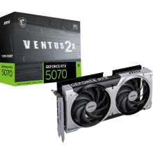 MSI GeForce RTX 5070 12G VENTUS 2X OC Graphics Card - RTX 5070 GPU, 12GB GDDR7 (28Gbps/192-bit), PCIe 5.0 - Dual Fan Thermal Design (2 x TORX FAN 5.0