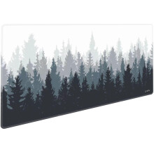 LznYi Extended Big Mouse Pad 600x300mm, Long Computer Keyboard Mouse Mat Mousepad with Non-Slip Base and Stitched Edge for Gaming Office Work (60x30