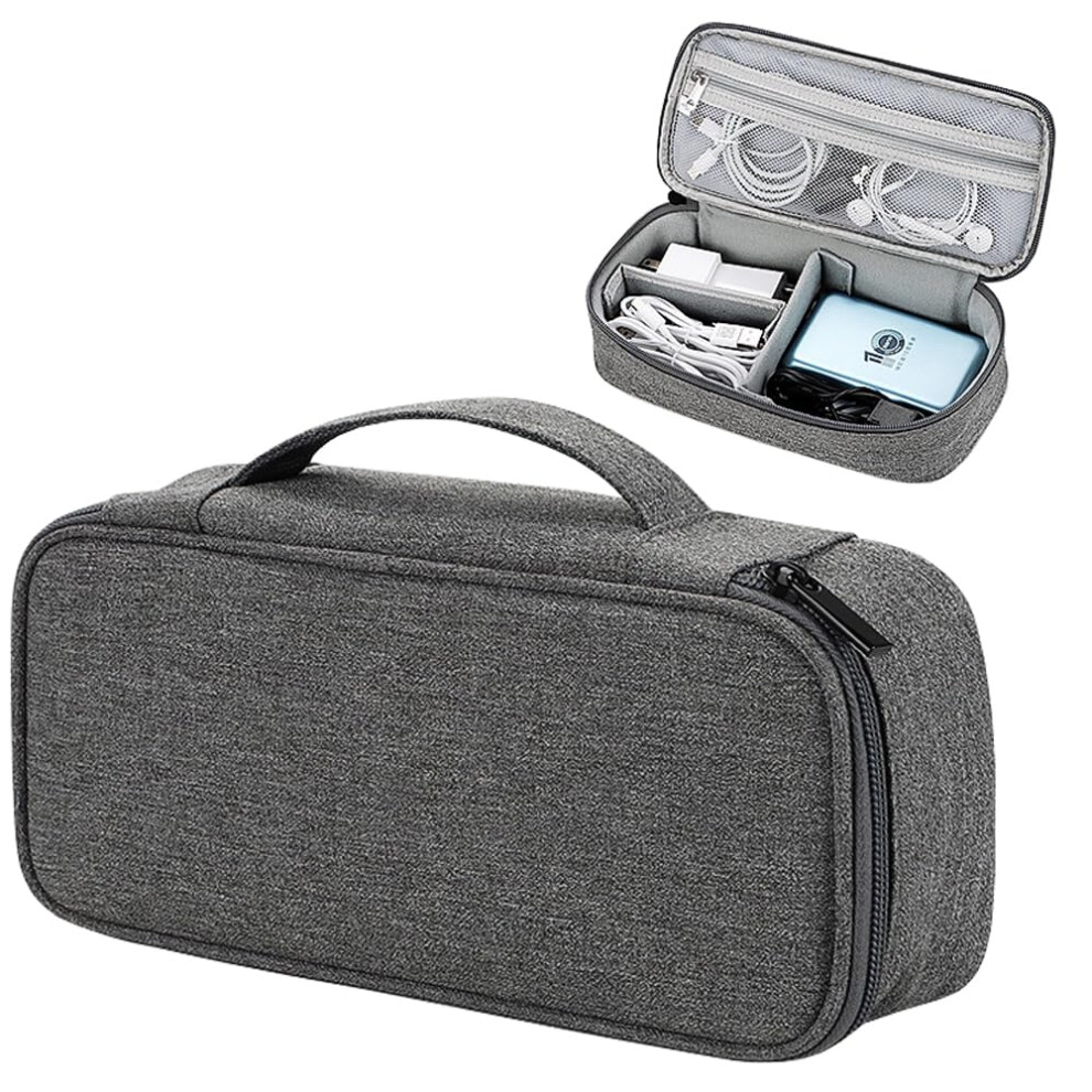 Teskyer Travel Tech Pouch, Protable Cable Organiser Bag, Electronics Accessories Travel Organizer Case For Cable Charger Earphone Power Bank Hard Dri 5008348187655