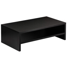 FITUEYES Monitor Stand 2 Tiers Computer Monitor Riser,42.5cm Wood Desktop Stand for Laptop Computer Screen Riser, with Storage Shelf, Office Supplies