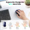 TeckNet TECKNET Bluetooth Mouse, Wireless Mouse Rechargeable Tri-Mode Bluetooth 5.0/3.0+2.4G for Laptop, Silent 4800DPI PC Computer Mice with 6 Adjustable Le 6
