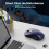 TeckNet TECKNET Bluetooth Mouse, Wireless Mouse Rechargeable Tri-Mode Bluetooth 5.0/3.0+2.4G for Laptop, Silent 4800DPI PC Computer Mice with 6 Adjustable Le 5