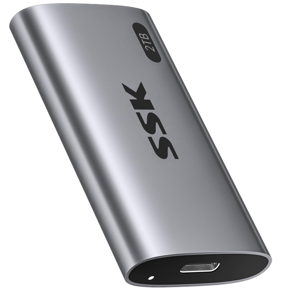 Photos - Hard Drive (HDD) SSK 2TB SSD External Hard Drive, Portable SSD External Drive Up to 550MB/s, USB 3.2 Gen2 External Solid State Drives for iPh 