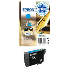 Epson 16XL Cyan Pen & Crossword High Yield Genuine, DURABrite Ultra Ink, XL High Capacity