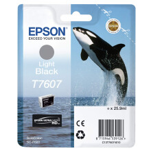 Epson C13T76074010 T7607 Ink Cartridge, Light Black, Genuine