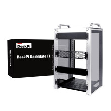 GeeekPi DeskPi RackMate T1, 10 Inch 8U Network Rack, 200mm Depth Mini Server Rack with Rack Shelf & Blank Panel, for 10 Inch AV