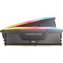 CORSAIR VENGEANCE RGB RS DDR5 RAM 32GB (2x16GB) Up to 6000MHz CL36-44-44-96 1.35V AMD EXPO Intel XMP Computer Desktop Memory – Grey (CMG32GX5M2E6000