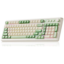 AULA S99 Gaming Keyboard, Wireless Computer Keyboards, Tri-Mode Bluetooth/2.4GHz/USB-C Custom Creamy Keyboard with Number Pad, RGB Backlit Media Knob