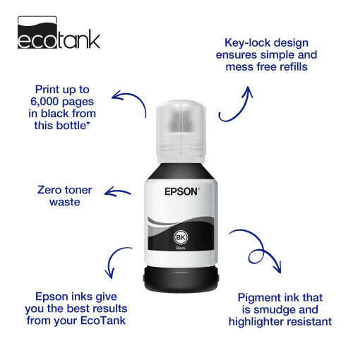 Epson Epson EcoTank 111 Black Genuine Ink Bottle 1