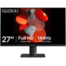 GEESUU 27 inch FHD Monitor 144Hz, VA Panel, 5ms MPRT, HDR10