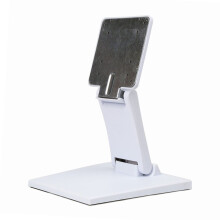 Wearson Adjustable LCD Monitor Stand Mount Folding VESA Monitor Desk Stand with VESA Hole 75x75mm 100x100mm (White)