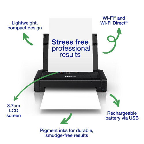 Epson Epson WorkForce WF-110W A4 Portable Single Function Inkjet Printer 1