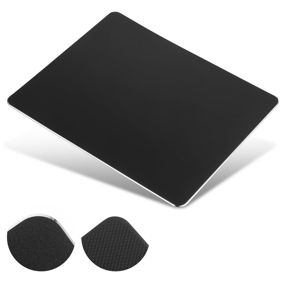 Hard Metal Mouse Pad For Desk, Aluminum Solid Mouse Pad With Stable Rubber Base, Firm Mousepad Gaming Mousepad No Smell Waterproof Fast And Accurate 5003302488762
