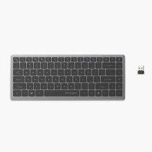 Kensington KB435 EQ Wireless Keyboard, 2.4G USB Plug-and-Play, Rechargeable Compact Silent Keyboard, QWERTY UK Layout, Copilot AI Key, compatible wit