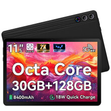 MUISOO Tablet 11.5 inch Tablets Android 15, Octa-Core CPU, 30GB RAM 128GB ROM 1TB Expand, 5G WiFi 6, 2000 x 1200 HD/Dual 8MP+13MP Camera, 18W Quick C
