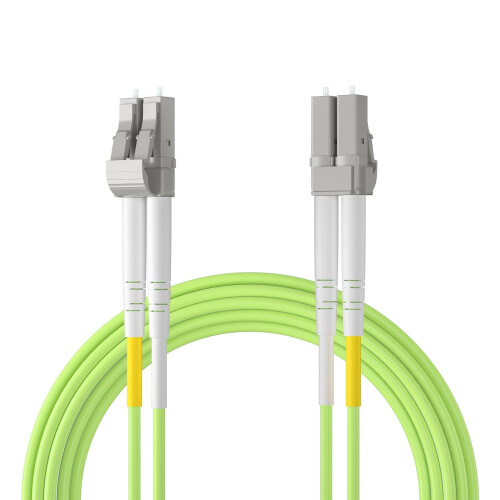 HiFiber 1-Pack 15m(49.2ft) OM5 LC to LC Duplex Multimode Fiber Patch Cable 2